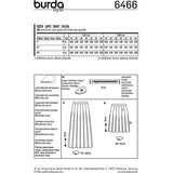 Burda Boss N ° 6466: falda plisada con cinturón