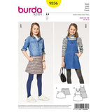 Burda boss n ° 9356: children's pocket skirts