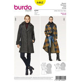 Patron Burda n°6462: Manteau clasique femme