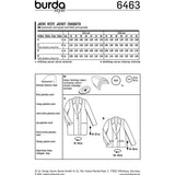 Burda boss n ° 6463: ample jacket