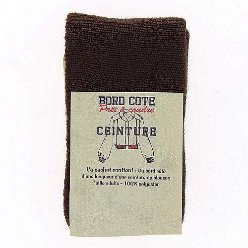 Bord côte ceinture - marron