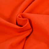 Voile de coton Plumetis orange