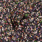 Microfibre imprimée alambiquée fond noir