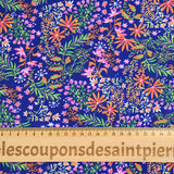 Microfibre imprimée Selva fond marine