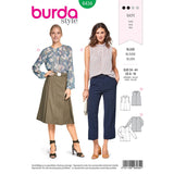 Patron Burda n°6434: blouse à plis