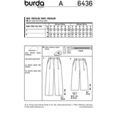Burda boss n ° 6436: wide pants
