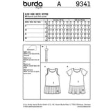 Burda boss n ° 9341: Children's T-shirt dress