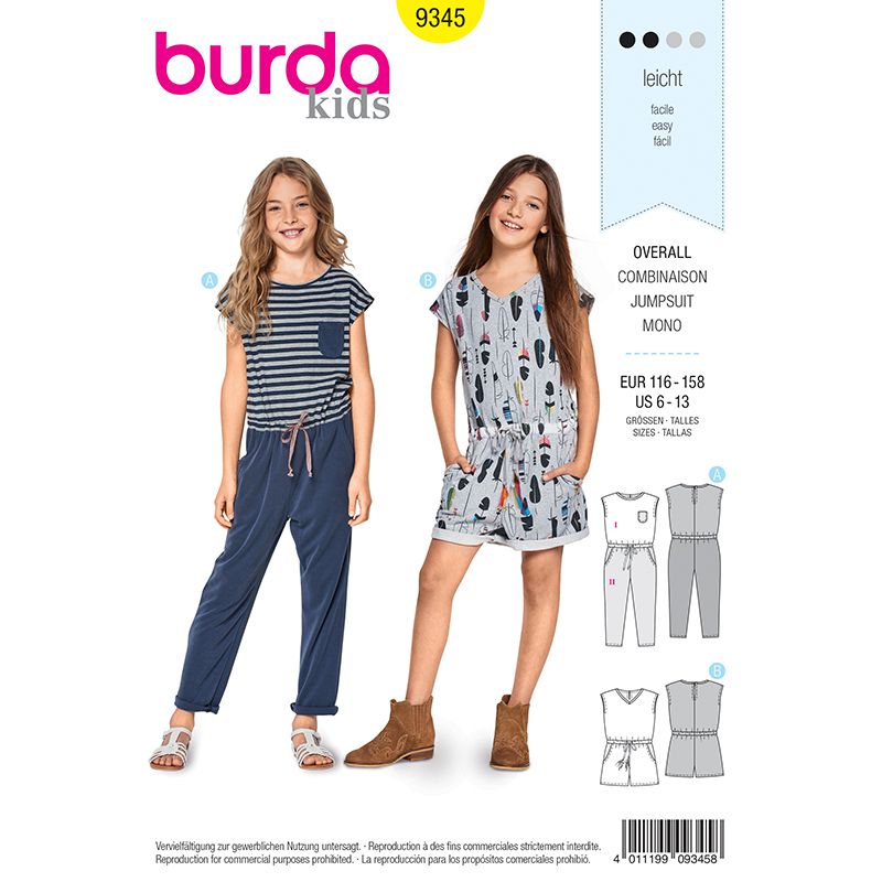 Burda boss n ° 9345: Children's pocket combination