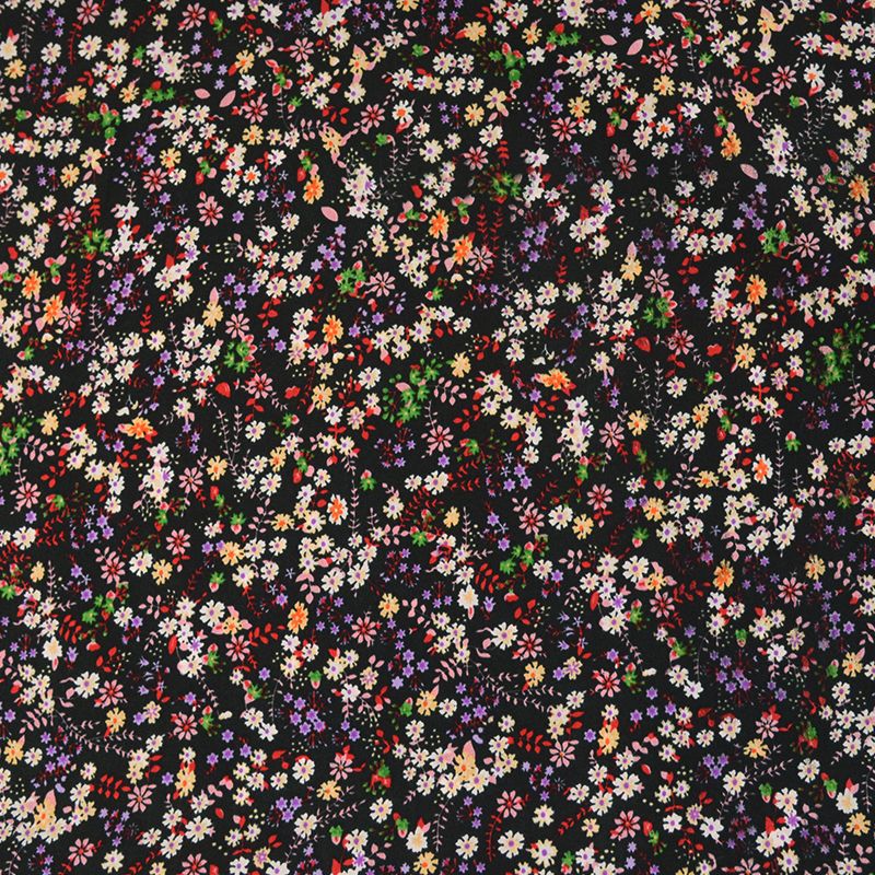 Microfibre imprimée alambiquée fond noir