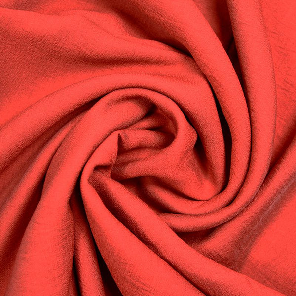 Crêpe viscose Lily rouille