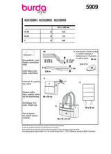 Burda Boss N ° 5909: Accesorios