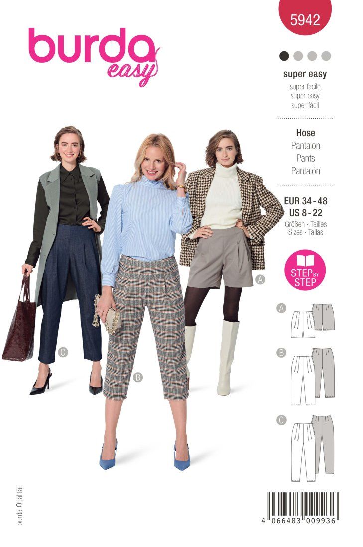 Patron Burda n°5942 : Pantalon