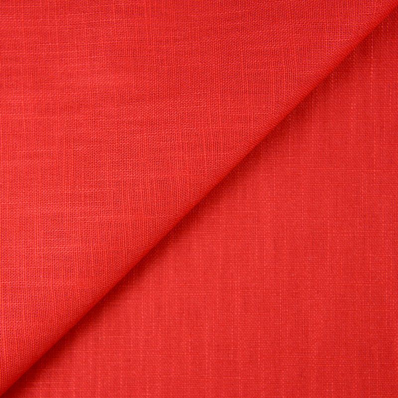 100% Lin rouge Coupon 45x45 cm