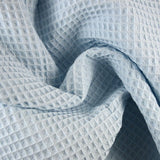 Coton nid d'abeille bleu ciel Coupon 45x45 cm