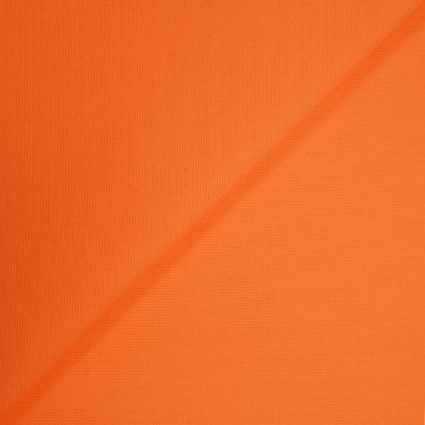 Tissus Piqué de coton milleraies uni orange