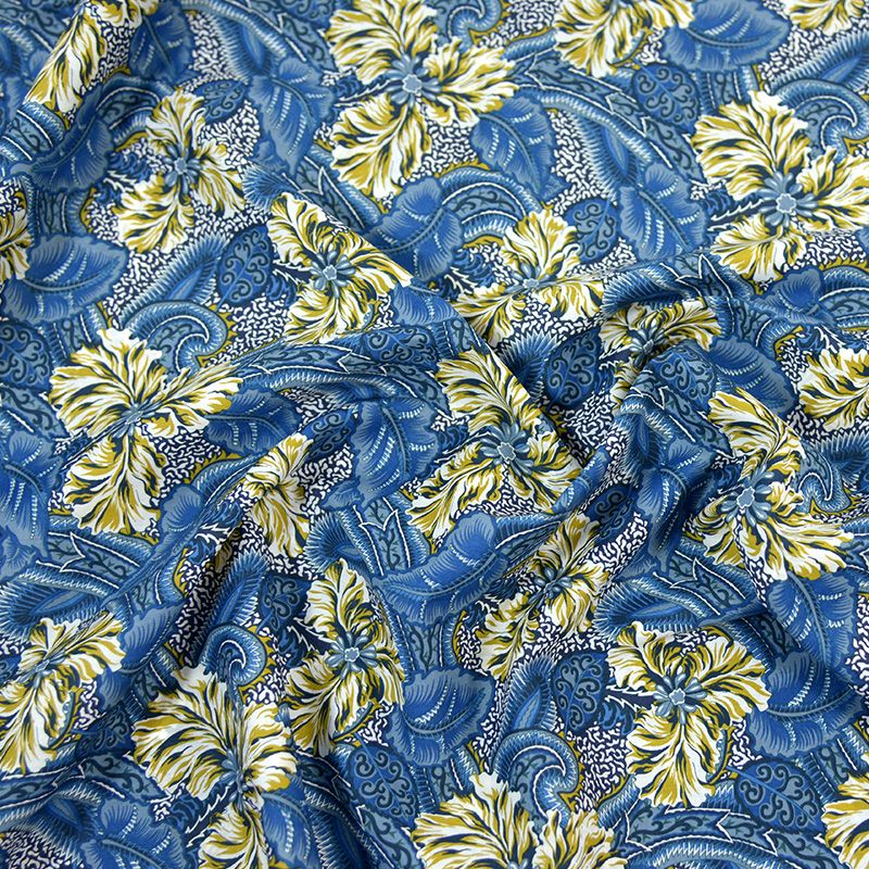 Coton liberty ® STAR BUST ocre au mètre