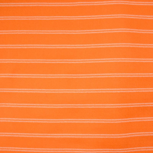 Crêpe viscose orange irisé rayure argent
