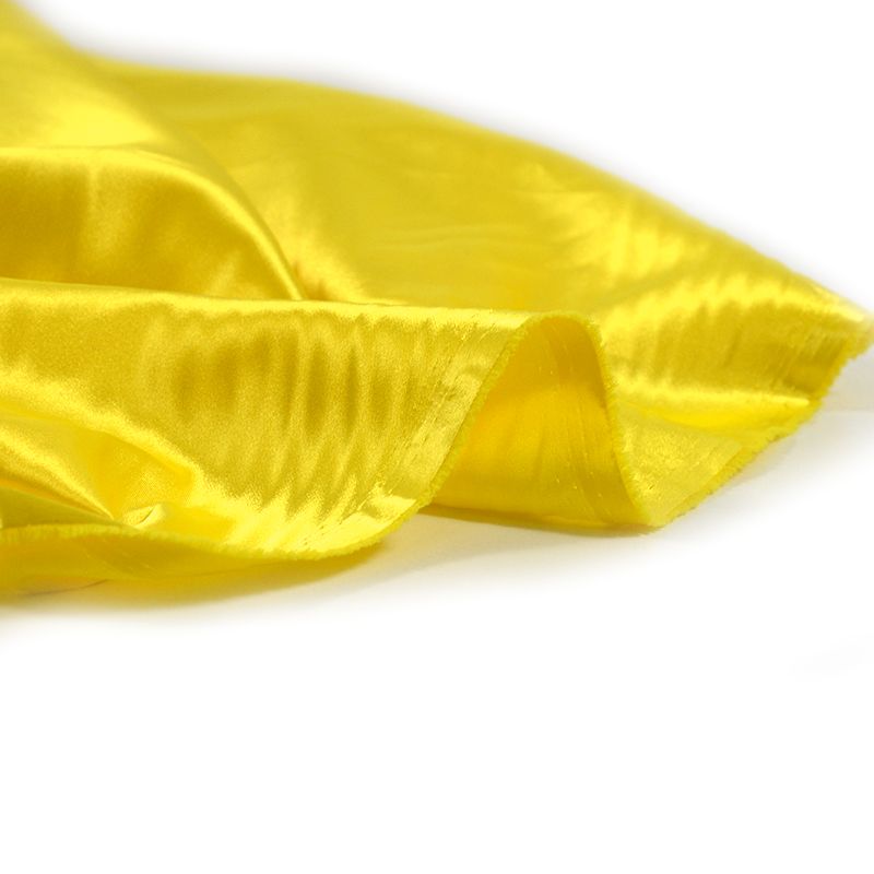 Satin Polyester uni jaune éclair