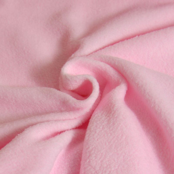 Light pink fleece fabric