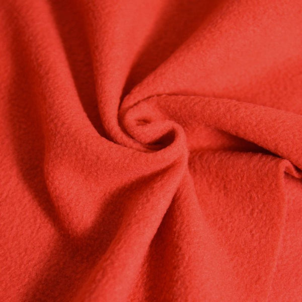 Tissu polaire rouge