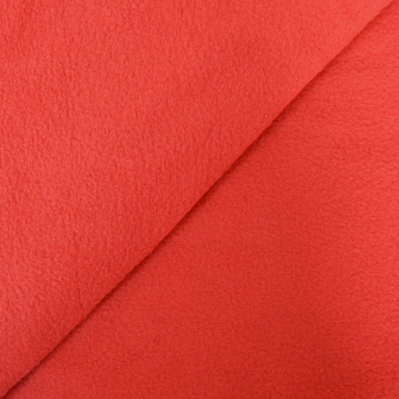 Tissu polaire rouge