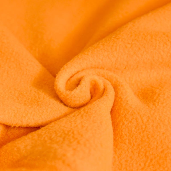 Tissu polaire orange