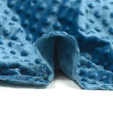 Polaire minky relief bleu