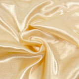 Crêpe satin polyester doré clair