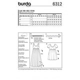 Burda Boss 6312 - Vestido Empire