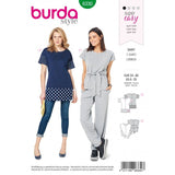Patron Burda 6330 - Tee-shirt sportswear