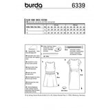 Burda boss 6339 - Boat collar dress