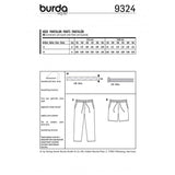 Patron Burda 9324 - Pantalon et short enfant