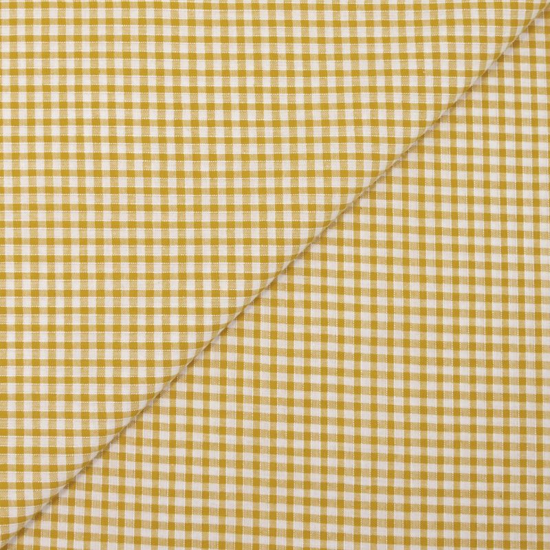 Coton Vichy 3mm moutarde