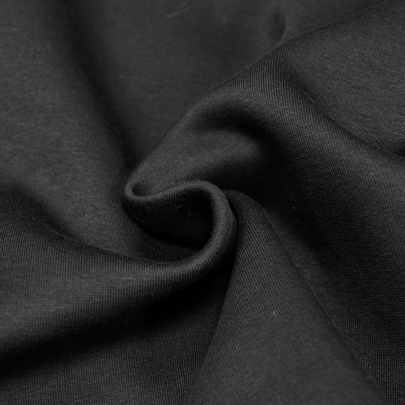 Tela de sudadera negra minkee