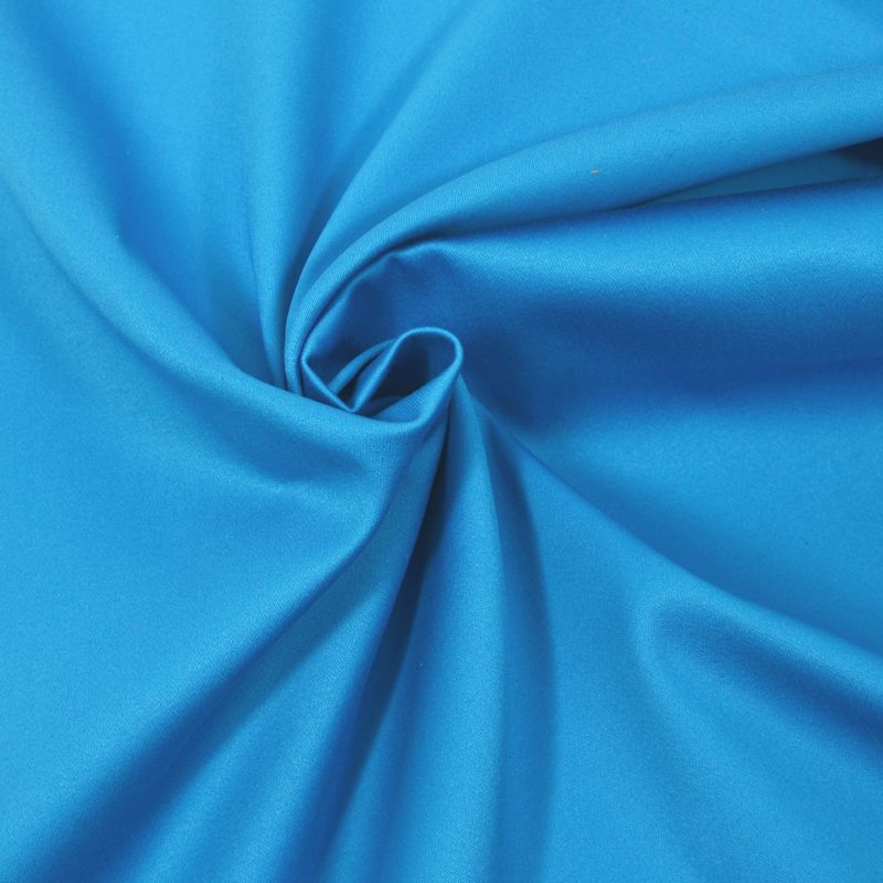 Azure blue cotton satin
