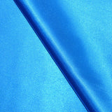 Satin Polyester uni Bleu azur
