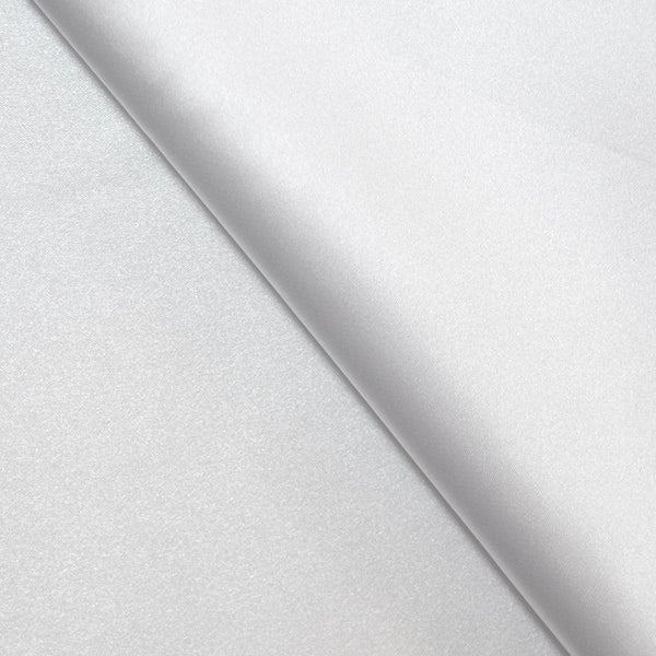 Satin Polyester uni Blanc