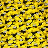 Coton imprimé militaire jaune
