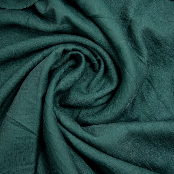 Crêpe viscose Lily vert bouteille