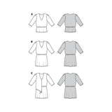 Patron Burda n°6086 : Blouse & Robe
