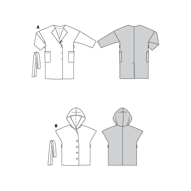 Patron Burda n°6097: Veste