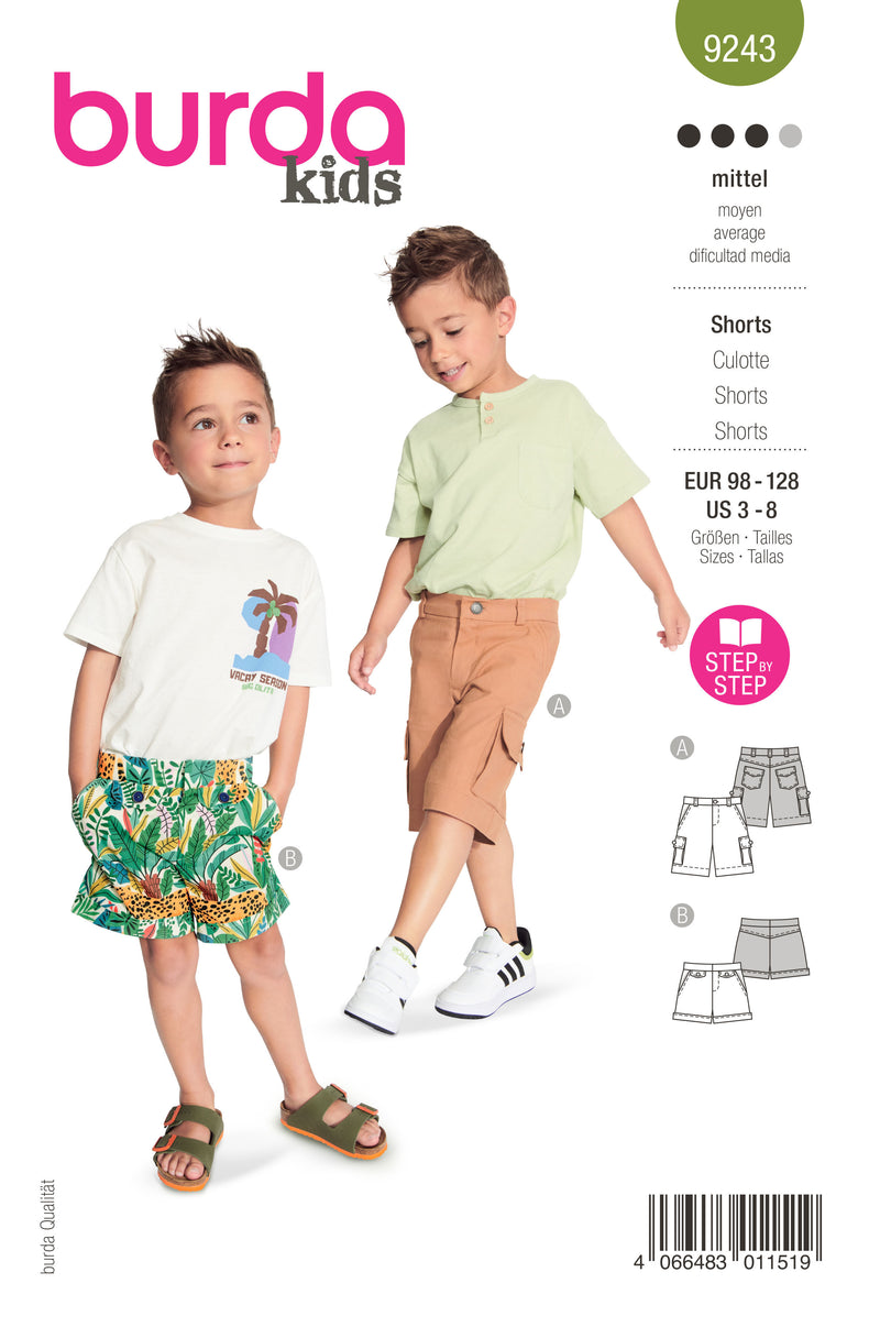 Lot De 5 Shorts Enfant 100% Coton - Imprimés Multicolores - Taille Élastique - Pour Garçons Et Filles - 2
