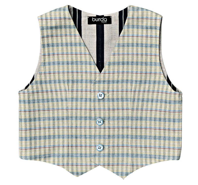 Patron Burda Enfant n°9248 : Chemise & Gilet