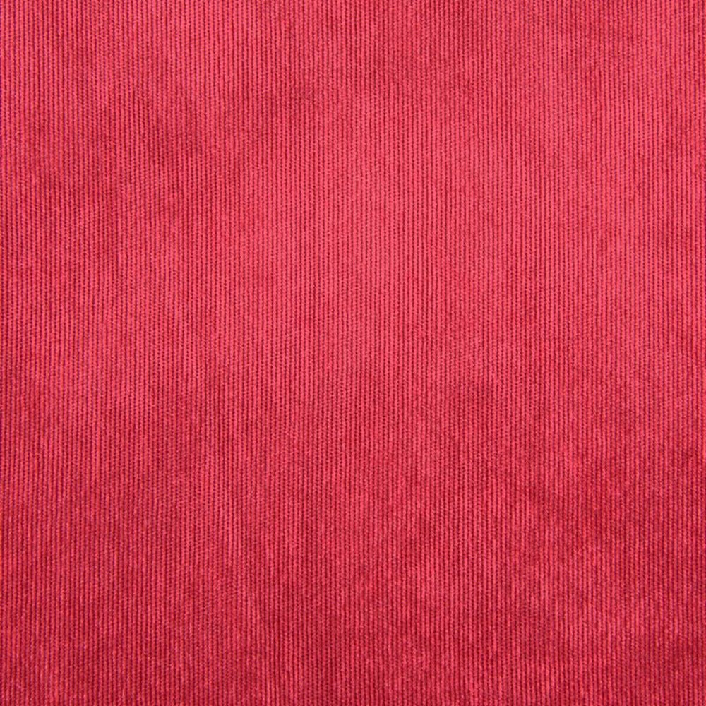 Tissu Velours Polyester Rouge - Largeur 150 Cm - Vendu Au Mètre - Pour Couture Ou Décoration