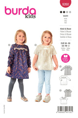 Patron Burda Enfant n°9260 : Robe & Blouse