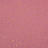 Double gaze vieux rose confettis doré