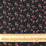 Microfibre imprimée retrouvailles délicieuses fond noir