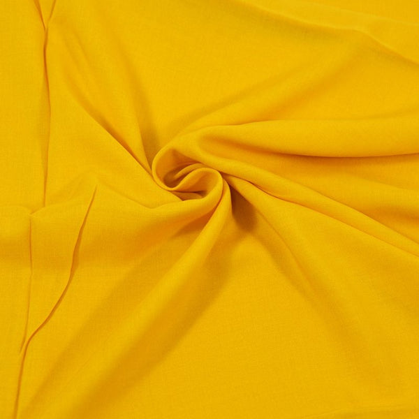 Voile viscose jaune or