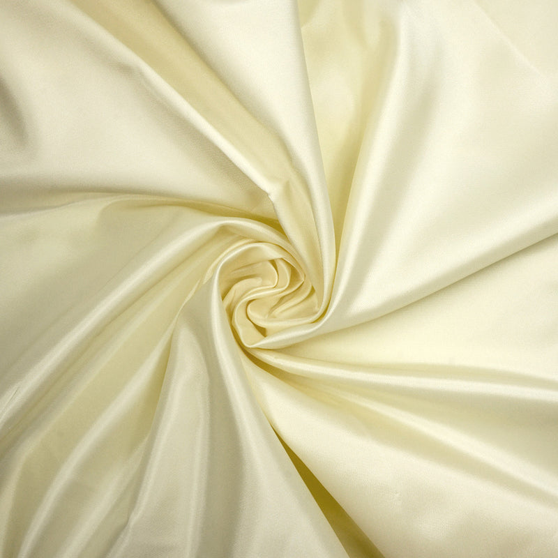 Satin duchesse acétate jaune clair au mètre