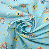 Poplin cotton doraemon white background